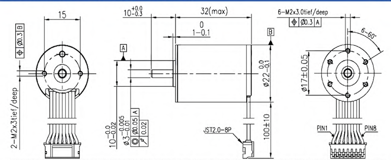 NAECU2232H系列空心杯电机-2232H3612